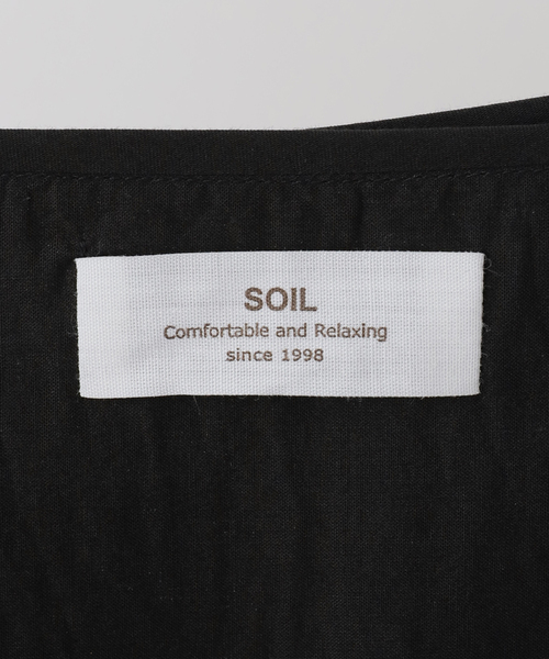 JOURNAL STANDARD LUXE(ジャーナルスタンダード ラックス)の「【SOIL】60s CAMBRIC SIDE GATHERED DRESS(ワンピース・レディース・ブラック/カーキ・2)」の15枚目の写真