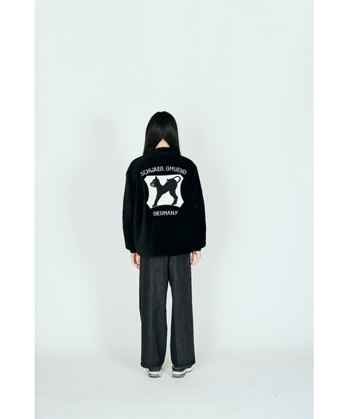 THRIFTY LOOK(スリフティールック)の「THRIFTY LOOK / スリフティールック GERMANY SOUVENIR PADDED JACKET ジャーマニー スーベニア パデッドジャケット(ブルゾン・メンズ・ブラック系その他2/ブラック系その他/ブラック・SMALL/MEDIUM/LARGE)」の1枚目の写真