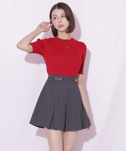 JILL by JILL STUART(ジルバイジルスチュアート)の「ビット付きショートパンツ(その他パンツ・レディース・グレー/モカ/ベージュ系その他・FREE)」の2枚目の写真