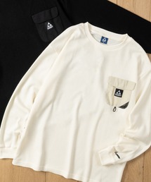 【ag】〔GERRY/ジェリー〕ナイロンポケット ワッフルロングスリーブTシャツ
