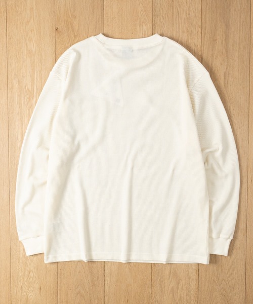 GERRY(ジェリー)の「【ag】〔GERRY/ジェリー〕ナイロンポケット ワッフルロングスリーブTシャツ(Tシャツ/カットソー・メンズ・ブラック/ブラウン/アイボリー・LARGE/MEDIUM)」の10枚目の写真