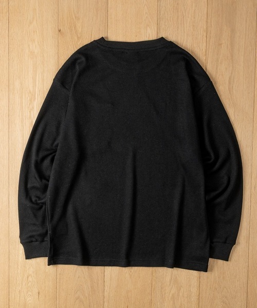 GERRY(ジェリー)の「【ag】〔GERRY/ジェリー〕ナイロンポケット ワッフルロングスリーブTシャツ(Tシャツ/カットソー・メンズ・ブラック/ブラウン/アイボリー・LARGE/MEDIUM)」の12枚目の写真