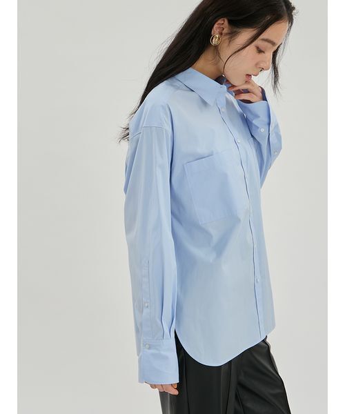 Mila Owen(ミラオーウェン)の「デザインベーシックシャツ(シャツ/ブラウス・レディース・ピンク/クリーム/ライトブルー/ブラウン/ホワイト・F)」の19枚目の写真