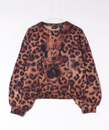 Disney Leopard print sweatshirt /ディズニー レオパードプリントスウェット