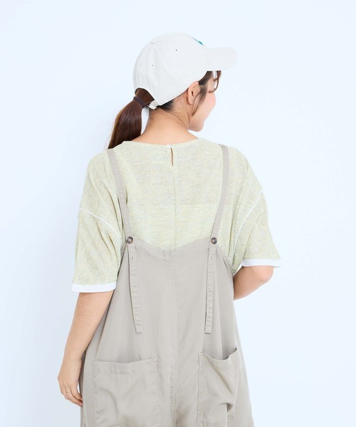 HEART MARKET(ハートマーケット)の「フェイクレイヤードコクーンチュニック(Tシャツ/カットソー・レディース・ブラック/サックスブルー/イエロー/オートミール・FREE)」の17枚目の写真