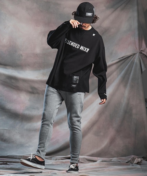 ANGENEHM(アンゲネーム)の「mlt5804-Interlock Fabric Long Sleeve Tshirt ロングスリーブTシャツ(AG07-031acg)(Tシャツ/カットソー・メンズ・ホワイト/ブラック・S/M/L)」の18枚目の写真