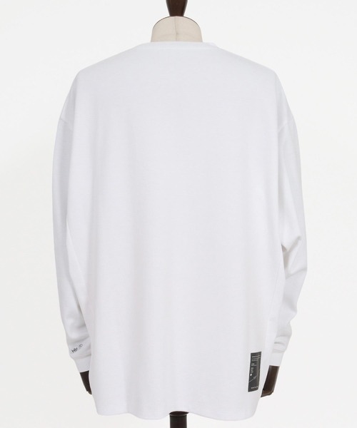 ANGENEHM(アンゲネーム)の「mlt5804-Interlock Fabric Long Sleeve Tshirt ロングスリーブTシャツ(AG07-031acg)(Tシャツ/カットソー・メンズ・ホワイト/ブラック・S/M/L)」の17枚目の写真
