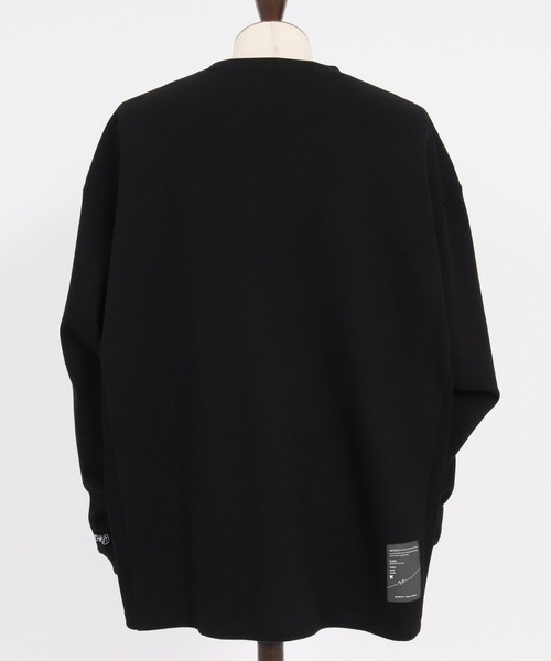 ANGENEHM(アンゲネーム)の「mlt5804-Interlock Fabric Long Sleeve Tshirt ロングスリーブTシャツ(AG07-031acg)(Tシャツ/カットソー・メンズ・ホワイト/ブラック・S/M/L)」の7枚目の写真