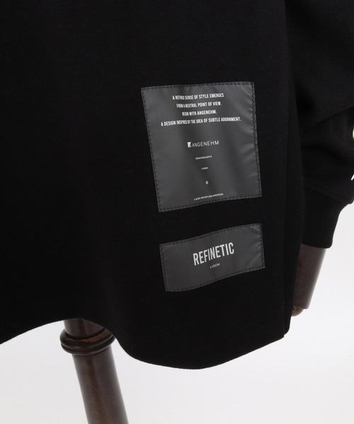 ANGENEHM(アンゲネーム)の「mlt5804-Interlock Fabric Long Sleeve Tshirt ロングスリーブTシャツ(AG07-031acg)(Tシャツ/カットソー・メンズ・ホワイト/ブラック・S/M/L)」の11枚目の写真