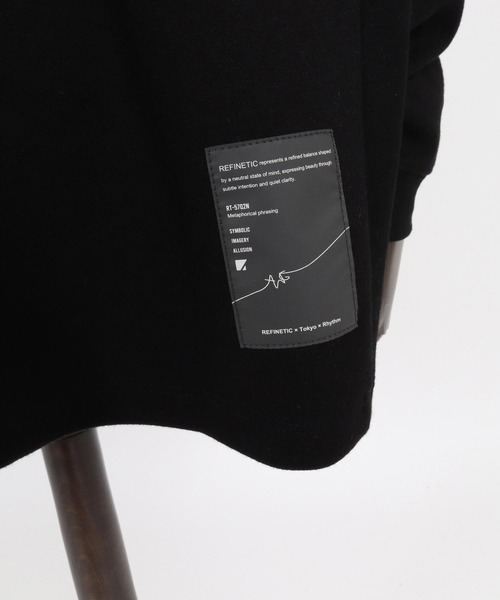 ANGENEHM(アンゲネーム)の「mlt5804-Interlock Fabric Long Sleeve Tshirt ロングスリーブTシャツ(AG07-031acg)(Tシャツ/カットソー・メンズ・ホワイト/ブラック・S/M/L)」の5枚目の写真