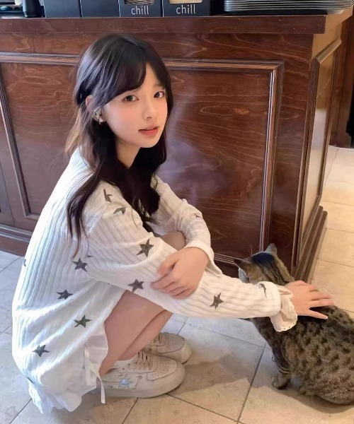 Achic(アシック)の「星柄フロントリボンカットソー(Tシャツ/カットソー・レディース・ホワイト・M)」の13枚目の写真