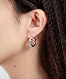 ANNIKA INEZ（アニカイネズ）の「【ANNIKA INEZ】ラージフープピアス　E1005 LRG Wide Oblique Hoops, Lrg（ピアス（両耳用））」