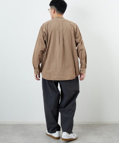 DANTON（ダントン）の「[DANTON/ダントン] 細畝コーデュロイ バンドカラーシャツ（シャツ/ブラウス・レディース・オリーブ/サンドベージュ/チャコール・40/42）」の21枚目の写真