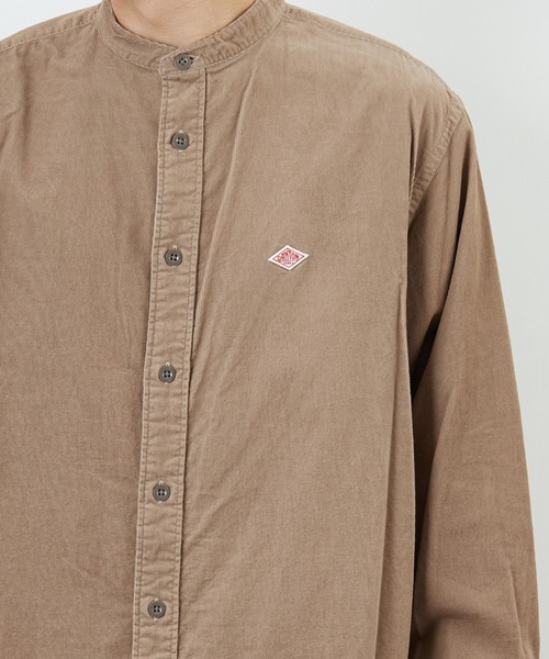 DANTON（ダントン）の「[DANTON/ダントン] 細畝コーデュロイ バンドカラーシャツ（シャツ/ブラウス・レディース・オリーブ/サンドベージュ/チャコール・40/42）」の19枚目の写真