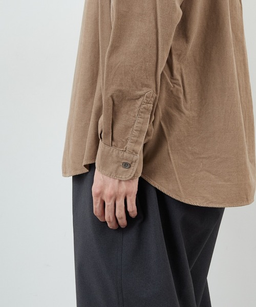 DANTON（ダントン）の「[DANTON/ダントン] 細畝コーデュロイ バンドカラーシャツ（シャツ/ブラウス・レディース・オリーブ/サンドベージュ/チャコール・40/42）」の18枚目の写真