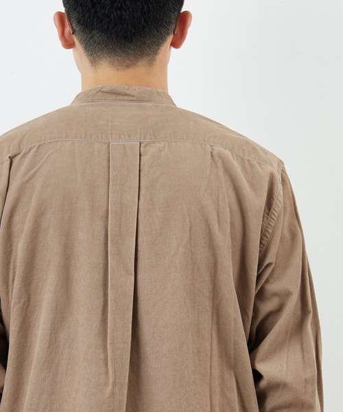 DANTON（ダントン）の「[DANTON/ダントン] 細畝コーデュロイ バンドカラーシャツ（シャツ/ブラウス・レディース・オリーブ/サンドベージュ/チャコール・40/42）」の20枚目の写真
