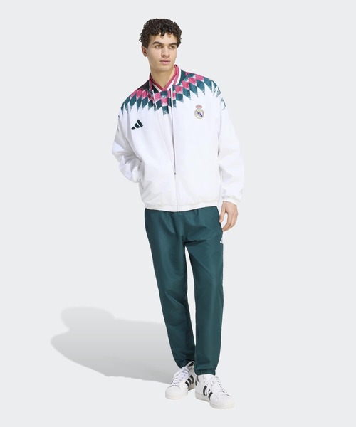 adidas(アディダス)の「レアル・マドリード スタジアム トラックトップ / ジャージ / アディダス adidas(ジャージ・メンズ・ホワイト・XXX-LARGE/X-LARGE/SMALL/MEDIUM/LARGE/XX-LARGE)」の3枚目の写真