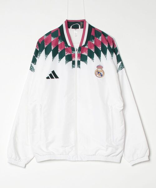 adidas(アディダス)の「レアル・マドリード スタジアム トラックトップ / ジャージ / アディダス adidas(ジャージ・メンズ・ホワイト・XXX-LARGE/X-LARGE/SMALL/MEDIUM/LARGE/XX-LARGE)」の4枚目の写真