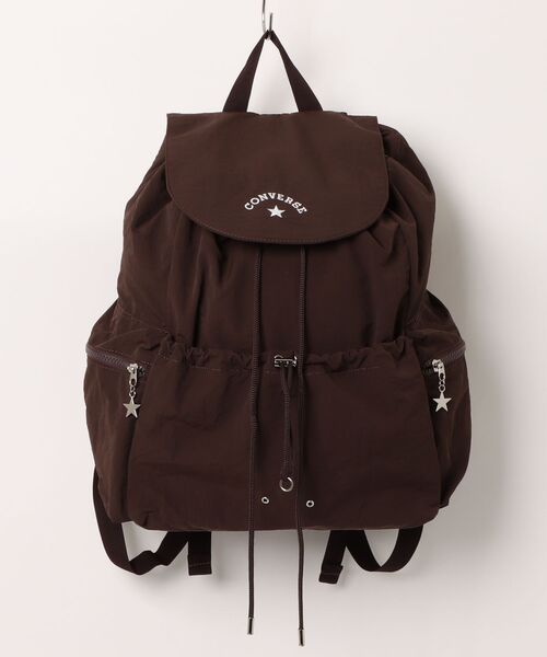 CONVERSE(コンバース)の「CV STRING FRAP BACK PACK(バックパック/リュック・メンズ・ブラウン/アイボリー/ブラック・FREE)」の3枚目の写真