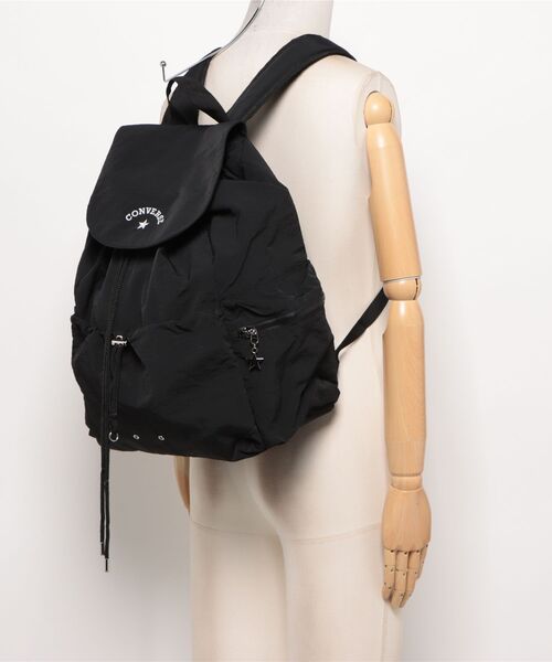 CONVERSE(コンバース)の「CV STRING FRAP BACK PACK(バックパック/リュック・メンズ・ブラウン/アイボリー/ブラック・FREE)」の7枚目の写真