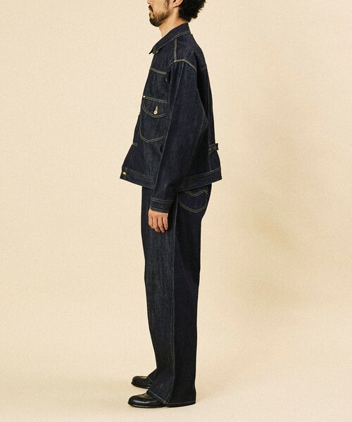 FREAK'S STORE(フリークスストア)の「Lee × FREAK'S STORE/リー 別注 101 COWBOY JACKET/カウボーイ デニムジャケット(デニムジャケット・メンズ・ネイビー/インディゴブルー・MEDIUM/LARGE)」の6枚目の写真
