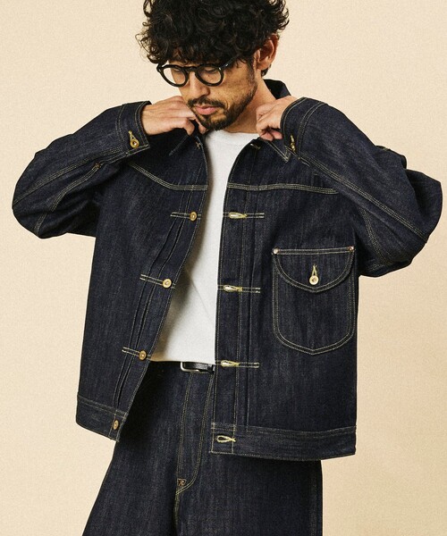 FREAK'S STORE(フリークスストア)の「Lee × FREAK'S STORE/リー 別注 101 COWBOY JACKET/カウボーイ デニムジャケット(デニムジャケット・メンズ・ネイビー/インディゴブルー・MEDIUM/LARGE)」の10枚目の写真