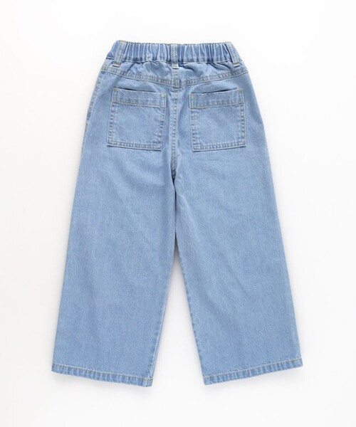 BRANSHES(ブランシェス)の「デニムワイドパンツ(デニムパンツ・キッズ・サックスブルー/ネイビー・110/150/140/130/120/100)」の12枚目の写真