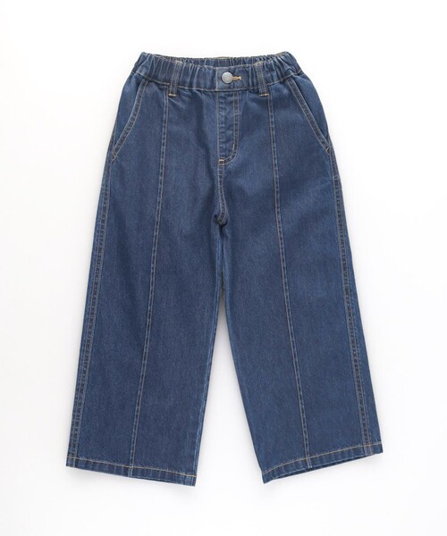 BRANSHES(ブランシェス)の「デニムワイドパンツ(デニムパンツ・キッズ・サックスブルー/ネイビー・110/150/140/130/120/100)」の13枚目の写真