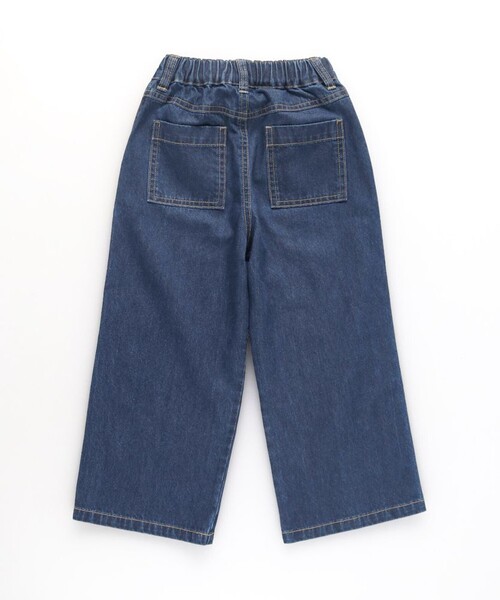 BRANSHES(ブランシェス)の「デニムワイドパンツ(デニムパンツ・キッズ・サックスブルー/ネイビー・110/150/140/130/120/100)」の19枚目の写真