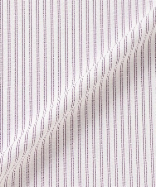 TOKYO SHIRTS(トウキョウシャツ)の「【吸水速乾】【COFREX】 フリルリボン ブラウス 長袖 レディースデザインシャツ(シャツ/ブラウス・レディース・パープル・LL/L/M)」の6枚目の写真