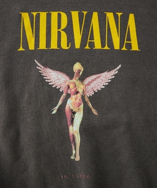 GOOD ROCK SPEED（グッドロックスピード）の「【WEB先行予約】[GOOD ROCK SPEED/グッドロックスピード] 別注 NIRVANA プリントスウェット(IN UTERO)（スウェット・レディース・チャコール・L/M/XL）」の5枚目の写真