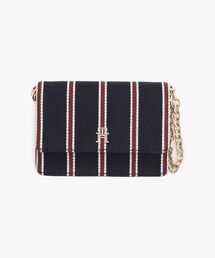 TOMMY HILFIGER（トミーヒルフィガー）の「【オンライン限定】THアイコン ストライプ チェーンカードホルダー（カードケース）」