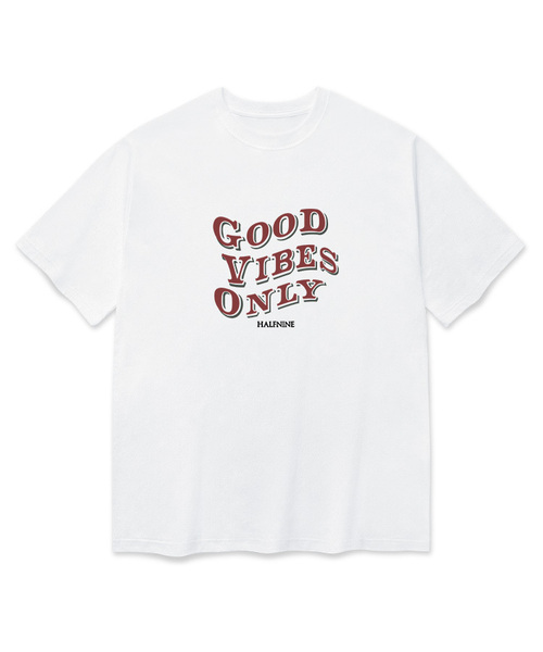 HALFNINE(ハーフナイン)の「グッドバイブ 半袖Tシャツ F05BRD_HBX11036(Tシャツ/カットソー・メンズ・グレー系その他/ホワイト/ブラック/ブルー・L/M/S/XL)」の2枚目の写真