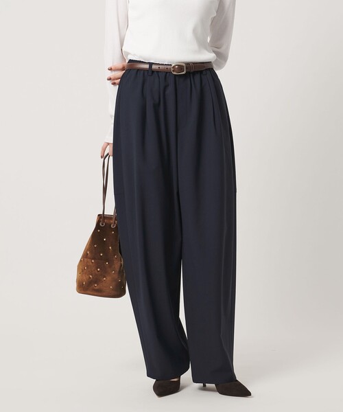UNITED ARROWS(ユナイテッドアローズ)の「T/W バレルパンツ(その他パンツ・レディース・ダークブラウン/イエロー/ネイビー・36/38)」の2枚目の写真