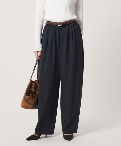 UNITED ARROWS(ユナイテッドアローズ)の「T/W バレルパンツ(その他パンツ・レディース・ダークブラウン/イエロー/ネイビー・36/38)」の11枚目の写真