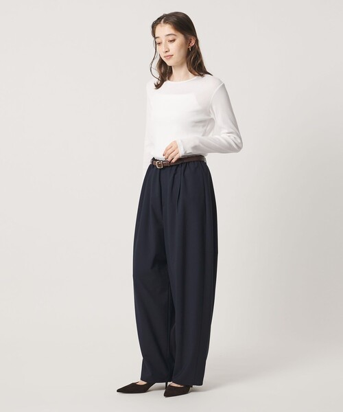 UNITED ARROWS(ユナイテッドアローズ)の「T/W バレルパンツ(その他パンツ・レディース・ダークブラウン/イエロー/ネイビー・36/38)」の14枚目の写真
