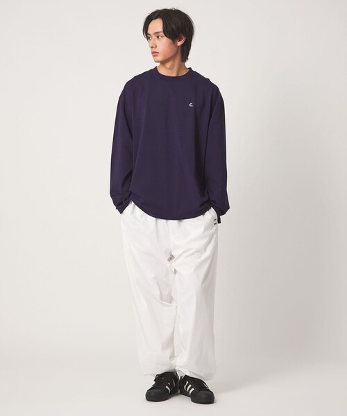 CITEN(シテン)の「<CITEN>C.フロッキープリントロンT(Tシャツ/カットソー・メンズ・イエロー/ライトグレー/ネイビー・M/L)」の5枚目の写真