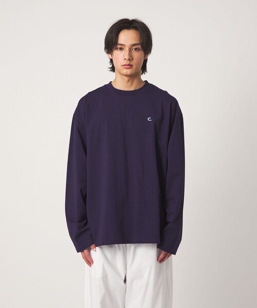 CITEN(シテン)の「<CITEN>C.フロッキープリントロンT(Tシャツ/カットソー・メンズ・イエロー/ライトグレー/ネイビー・M/L)」の10枚目の写真