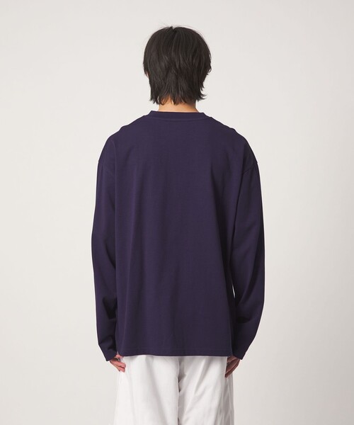 CITEN(シテン)の「<CITEN>C.フロッキープリントロンT(Tシャツ/カットソー・メンズ・イエロー/ライトグレー/ネイビー・M/L)」の12枚目の写真