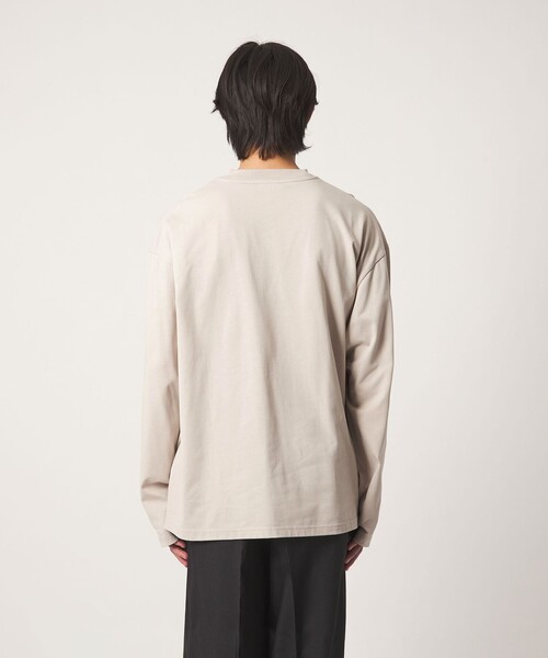 CITEN(シテン)の「<CITEN>C.フロッキープリントロンT(Tシャツ/カットソー・メンズ・イエロー/ライトグレー/ネイビー・M/L)」の15枚目の写真