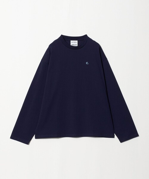 CITEN(シテン)の「<CITEN>C.フロッキープリントロンT(Tシャツ/カットソー・メンズ・イエロー/ライトグレー/ネイビー・M/L)」の16枚目の写真