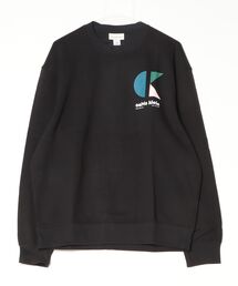 Calvin Klein Jeans カルバンクラインジーンズ 400GSM EU TERRY CK BAUHAUS LOGO CREWNK ロゴプリント 長袖スウェット