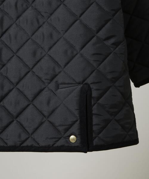 Traditional Weatherwear（トラディショナルウェザーウェア）の「Traditional Weatherwear/ARKLEY A-LINE MIDDLE（ノーカラージャケット・レディース・ブラック・32/34）」の4枚目の写真