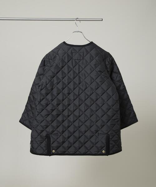 Traditional Weatherwear（トラディショナルウェザーウェア）の「Traditional Weatherwear/ARKLEY A-LINE MIDDLE（ノーカラージャケット・レディース・ブラック・32/34）」の6枚目の写真