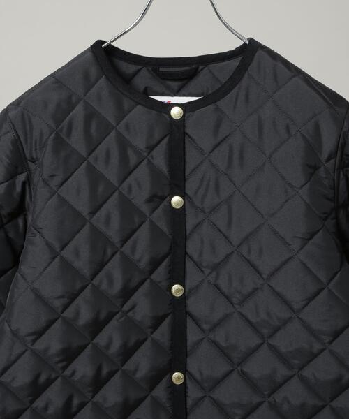 Traditional Weatherwear（トラディショナルウェザーウェア）の「Traditional Weatherwear/ARKLEY A-LINE MIDDLE（ノーカラージャケット・レディース・ブラック・32/34）」の7枚目の写真