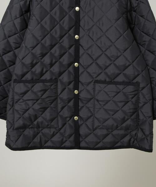 Traditional Weatherwear（トラディショナルウェザーウェア）の「Traditional Weatherwear/ARKLEY A-LINE MIDDLE（ノーカラージャケット・レディース・ブラック・32/34）」の10枚目の写真