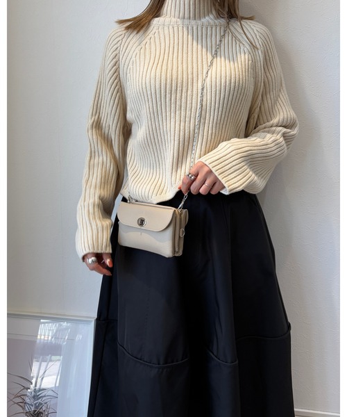 SETiA(セチア)の「【made in japan】ウォレットショルダー(ショルダーバッグ・レディース・ブラック/ベビーピンク/グレイッシュベージュ・FREE)」の10枚目の写真