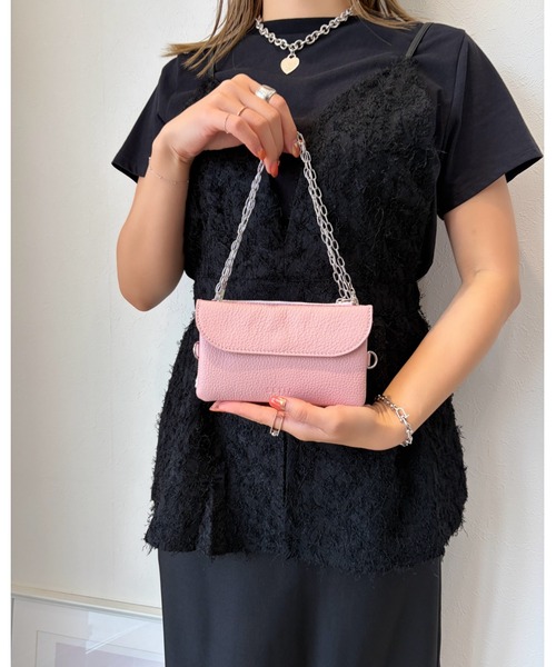 SETiA(セチア)の「【made in japan】ウォレットショルダー(ショルダーバッグ・レディース・ブラック/ベビーピンク/グレイッシュベージュ・FREE)」の15枚目の写真