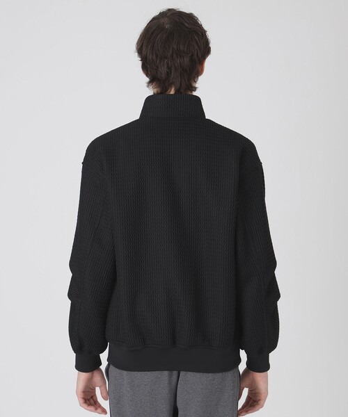 BLACK LABEL CRESTBRIDGE(ブラックレーベル・クレストブリッジ)の「【BLACK lab.】ダブルラッセルスタンドカラーブルゾン(ブルゾン・メンズ・ブラウン系その他5/ブラック・M/L)」の6枚目の写真