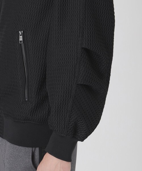 BLACK LABEL CRESTBRIDGE(ブラックレーベル・クレストブリッジ)の「【BLACK lab.】ダブルラッセルスタンドカラーブルゾン(ブルゾン・メンズ・ブラウン系その他5/ブラック・M/L)」の7枚目の写真